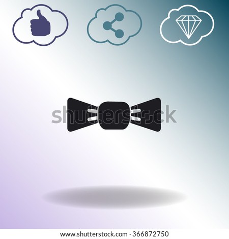 Bow tie vector icon. Business symbol.