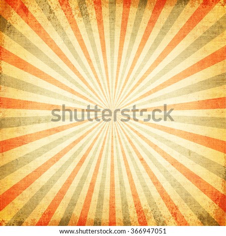 Vintage Multicolor rising sun or sun ray, sun beam retro background design