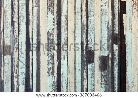 Vintage wood background in old blue scratched color