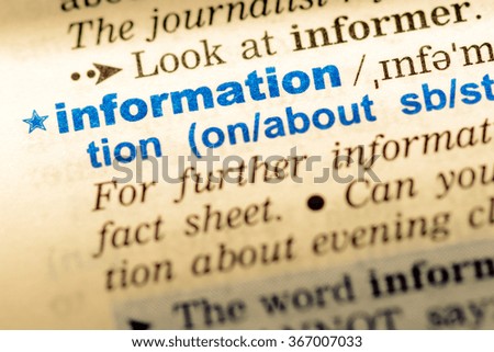 Close-up of word in English dictionary. Information, definition and transcription
