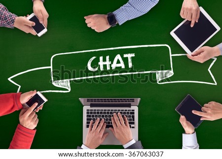 Group of Diverse People: CHAT Concept