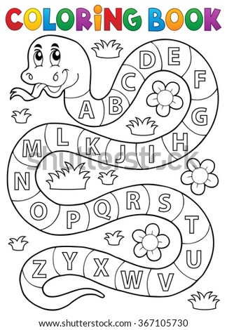 SNAKE-THEMED-COLORING-BOOK Stock Vector Images - Avopix.com