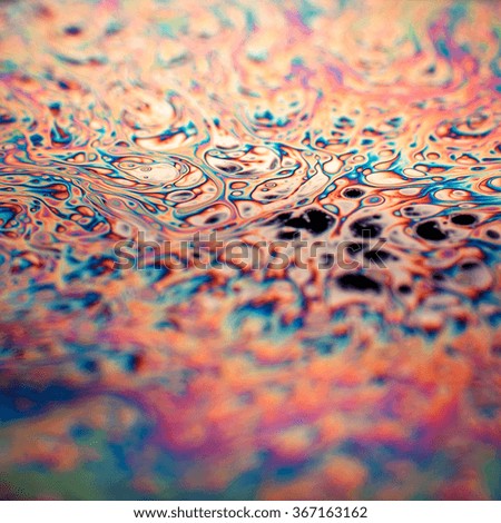 Close-up Background of a Soap Bubble