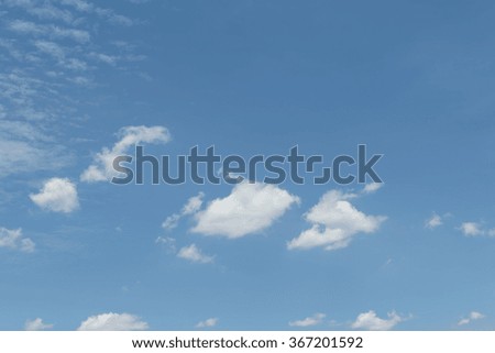 Nature cloudscape with blue sky and white cloud