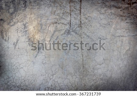 Grunge texture of the gray polished concrete wall with scratches for background