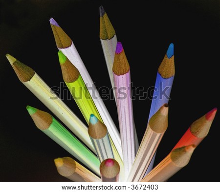 pencils abstract