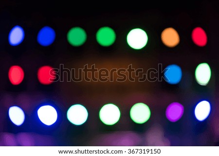 Multicolored defocused bokeh lights background 
