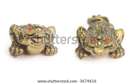 the three-legged Chinese "Lucky Money Toad". Used in Feng Shui to attract or protect wealth.