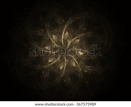 Abstract fractal wreckage, digital artwork for creative graphic design