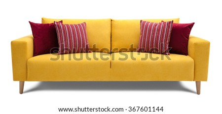 Modern Scandinavian sofa Royalty-Free Stock Photo #367601144