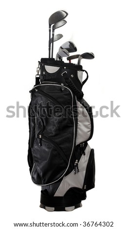Golf Bag isolated on white Royalty-Free Stock Photo #36764302