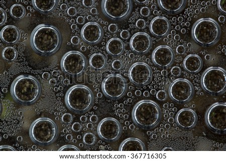 Water drops on the plane