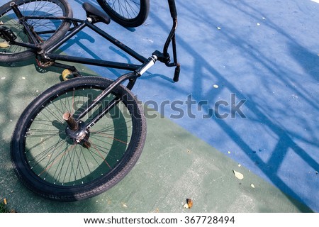 BMX bike on the floor