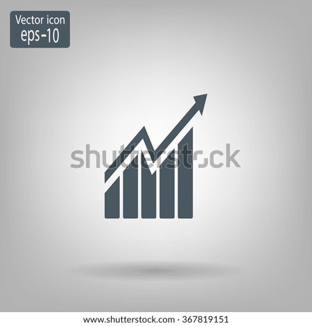 arrow on the scale web icon. vector design