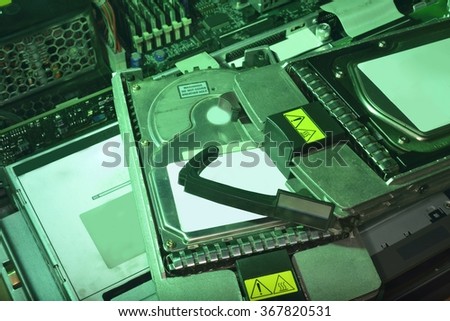 green power HDD Hard disk drive in server (memory storage device)
