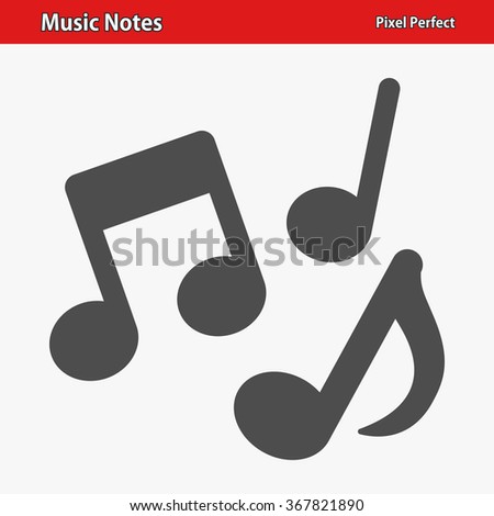 Music Notes Icon. Professional, pixel perfect icons optimized for both large and small resolutions. EPS 8 format.