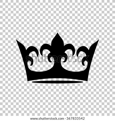 crown -  black vector icon