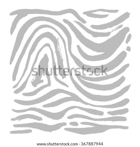 Hand drawn Zebra print - vector