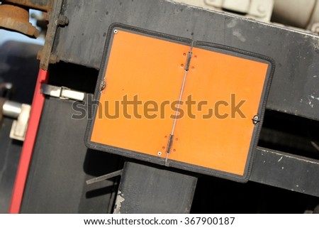 neutral orange-colored plate