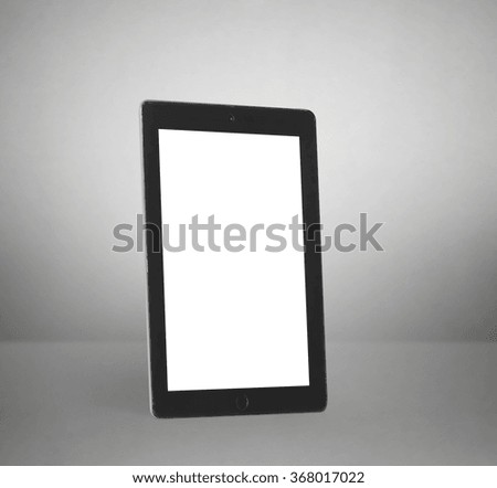 High-detailed modern black tablet 