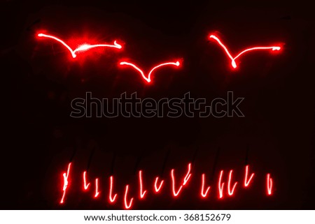 Abstract image with birds