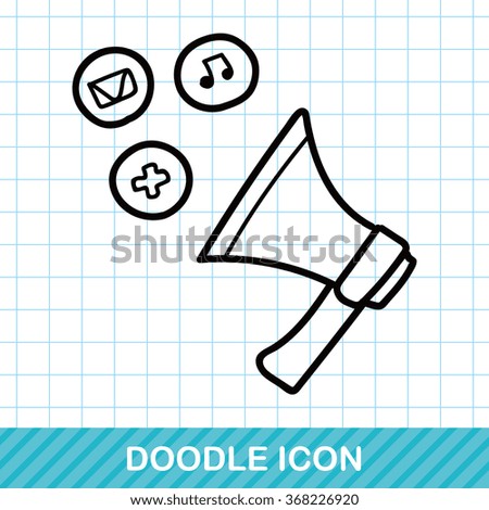 loudspeaker doodle