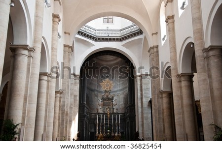 Interior of the San Giovanni Battista,Turin, Italy