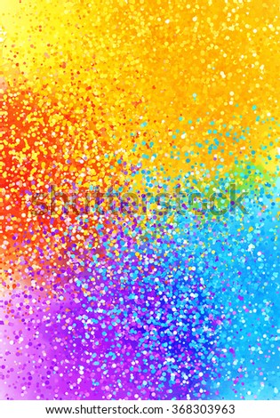 Bright sprayed paint rainbow colors vector abstract vertical background