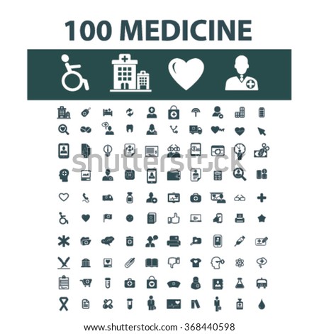 medicine and pharmacy icons, signs vector concept set for infographics, mobile, website, application
