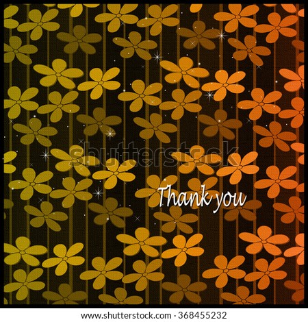 Flower Background - Thank you