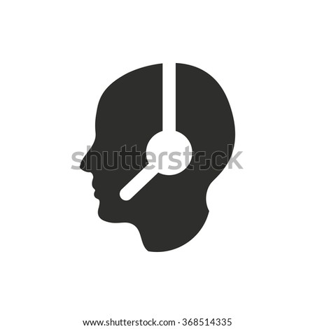 Assistance  icon  on white background. Vector illustration.