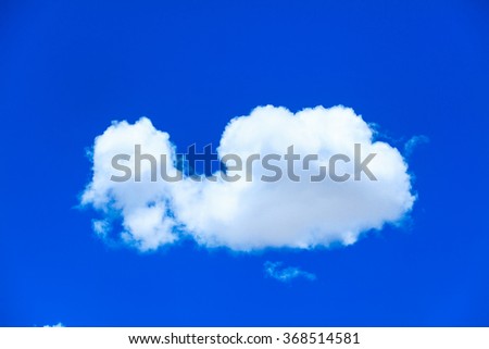 clouds in the blue sky

