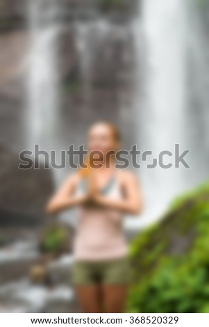 Bali Indonesia Travel theme blur background