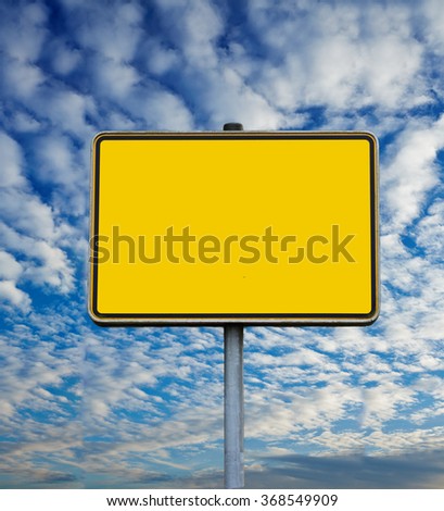 German town sign