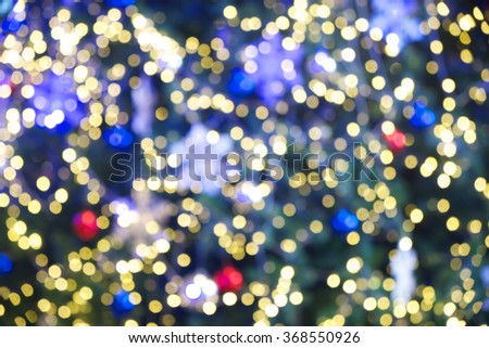 Blurred light of Christmas
