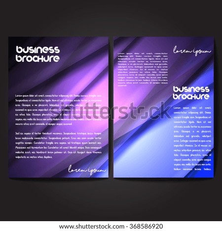 Vector brochure template design, A4 size with colorful polygonal pattern. Professional business flyer template or corporate banner design, can be use for publishing, print and presentation.