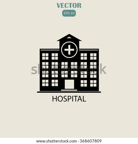 hospital vector icon 