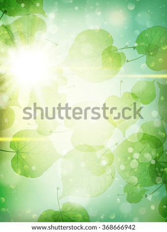 Green leaves background. EPS 10 vector file included