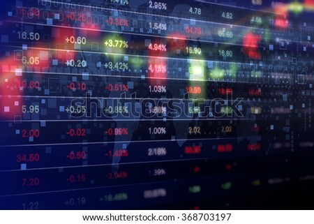 Stock market graph background