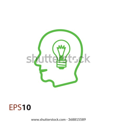 Idea on mind icon for web