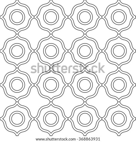 Black and white seamless pattern background. For coloring pages, decoration, page fill and more. Raster version.