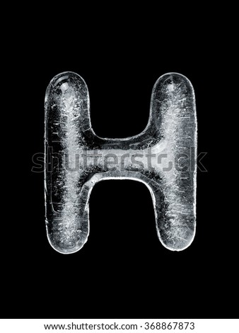 Ice letter H