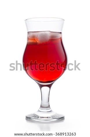 Refreshing Cocktail isolated on white background