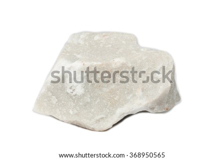 limestone isolate on white Royalty-Free Stock Photo #368950565