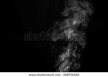 Smoke on a black background,shallow focus