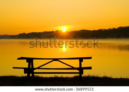 Picnic Table Sunrise