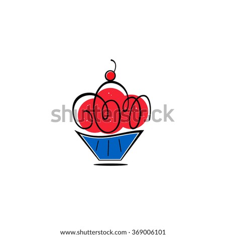 Independence Day Cupcake Abstract