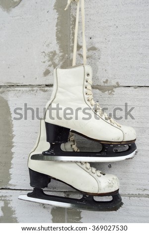 Pair of White Ice Skates