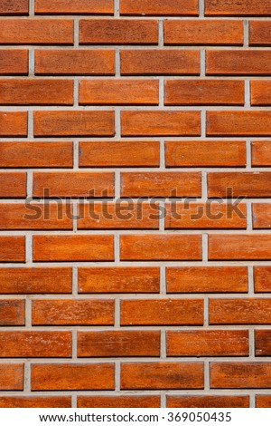 Vintage photo of orange brick wall pattern.