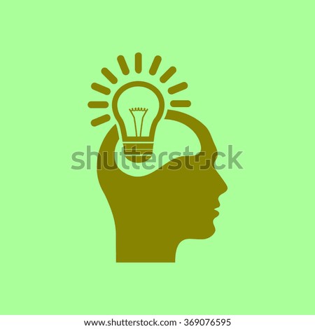 Creative ideas light bulb concept. Ideas icon.